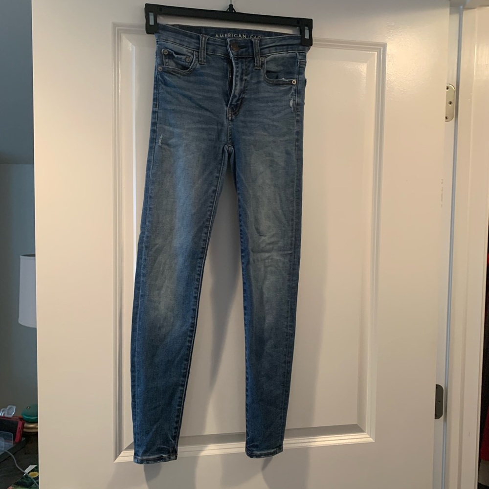 American Eagle Ne(x)t Level Stretch Hi-Rise Jeggings; Size 00 - Short; LIKE NEW